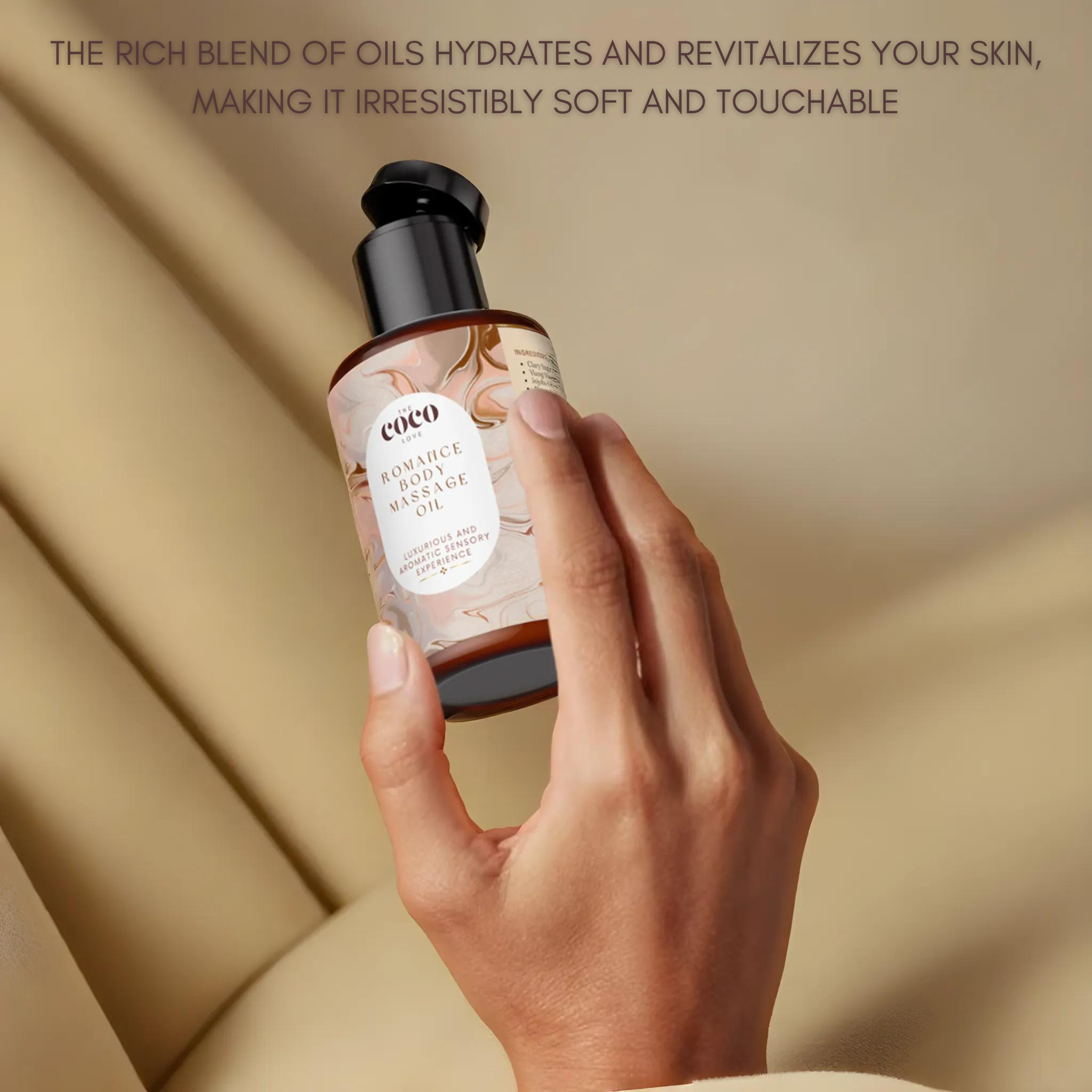 Romance Sensual Body Massage Oil - A Bedroom Essential (6 Herbs)