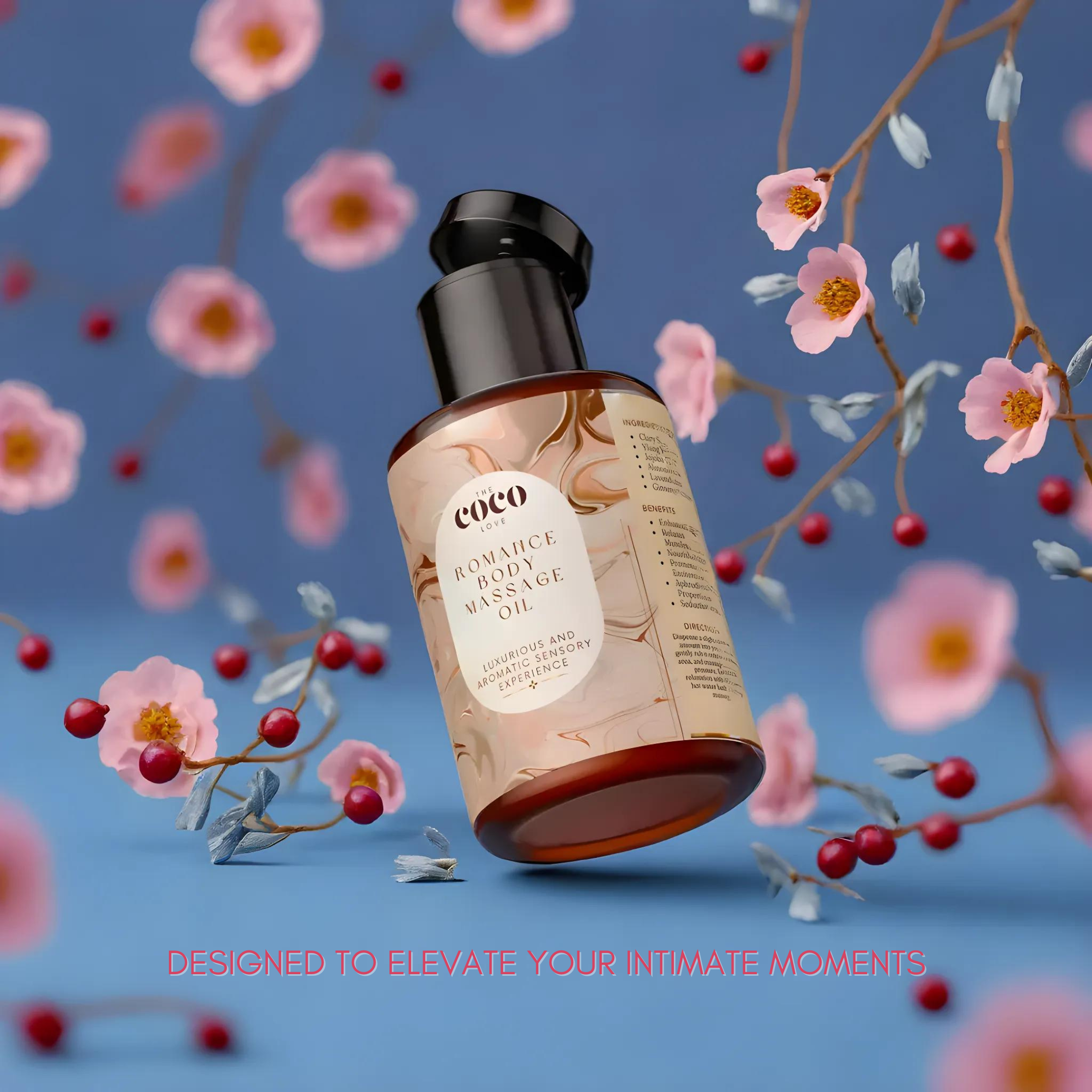 Romance Sensual Body Massage Oil - A Bedroom Essential (6 Herbs)